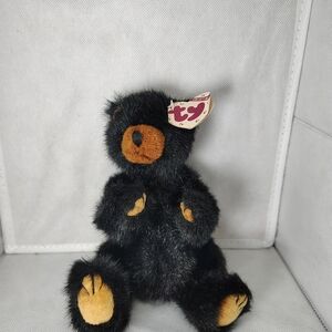 Ty Black and Brown Collectible Plush Bear